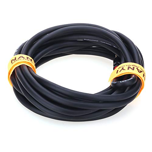 NANYI-35mm-18-Inch-TRS-Male-to-635mm-14-Inch-TRS-Male-Audio-Cable-Interconnect-Cable-with-Zinc-Alloy-Housing-for-Mobile-Phone-iPod-Laptop-Guitar-and-Amplifiers-15Feet
