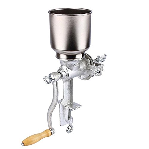 Hand Grain Mill Manual Corn Cereal Grinder Beer Brewing Tool Oats Flour