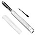 RVOKOMS Lemon Zester Tool, Professional Parmesan Cheese Grater, Premium Stainless Steel Peeler for Kitchen, Chocolate, Citrus, Vegetable, Dishwasher Safe and Upgrade Non-Slip Handle