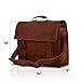 KPL leather Briefcase laptop messenger bag satchel for men and women (Fits 14