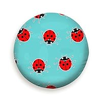 fudin Spare Tire Cover Ladybugs Oldfashioned Animals Wildlife Bug Wheel Covers Universal Tires Protectors