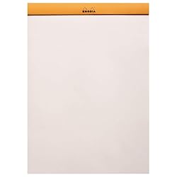 Rhodia "R Premium Stapled Notepad - Blank 70 sheets