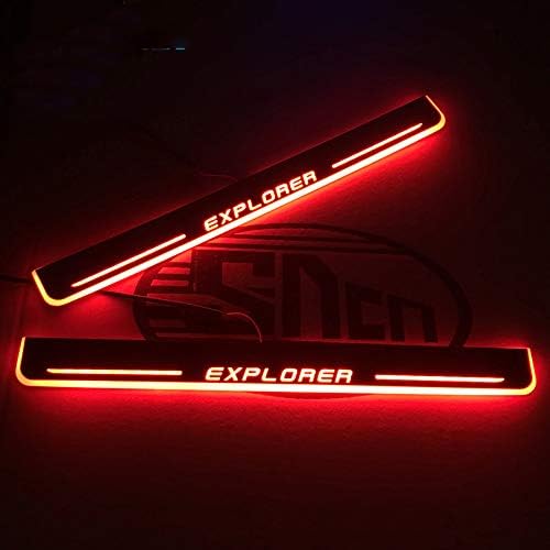 YXSMTB Threshold pedal streamer welcome light for Ford Explorer 2011 2012 2013 2014