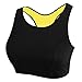 CFR Women's Sport Workout Thermo Neoprene Bra Sweat Sauna Suit Body Shaper Black,3XL