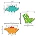Dinosaur Cupcake Wrappers Toppers Party Supplies Birthday Dino Cake Decorations Jurassic - T-Rex/Triceratops/Spinosaurus 45 PCS