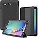 Samsung Galaxy Tab E 9.6 Case, SEYMAC Three Layer Drop Protection Rugged Protective Heavy Duty Tab e Case with Magnetic Cover for Samsung Galaxy Tab E 9.6 Inch (SM-T560 / T561) (Black)