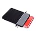 Black & Grey Messenger Slim Sleeve Bag Case (w/Strap) NuVur for HP Pavilion x2 Detachable 2 in 1 10.1
