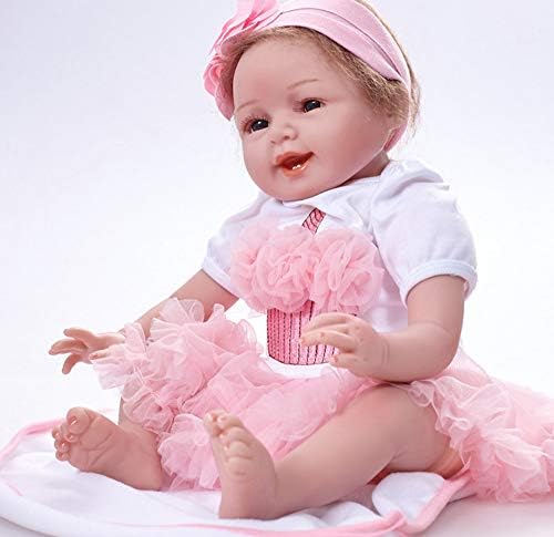 Reborn Baby Doll Bella, Realistic Newborn Girl in GentleTouch Vinyl & Weighted Body, Quality Realistic Handmade Babies Dolls Girls Soft Lifelike Kids Gifts/Toys Age 3+