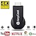 4K WiFi Display Dongle Wireless Display Receiver Wireless HDMI Dongle 2.4G for Smartphones Laptops to Stream Video Picture Files to HDTV Projector Car Monitor Support Miracast DLAN Airplay, Compatibl