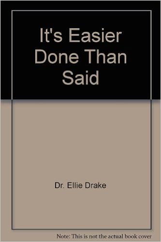 Its Easier Done Than Said Dr Ellie Drake 9780979112614 - 
