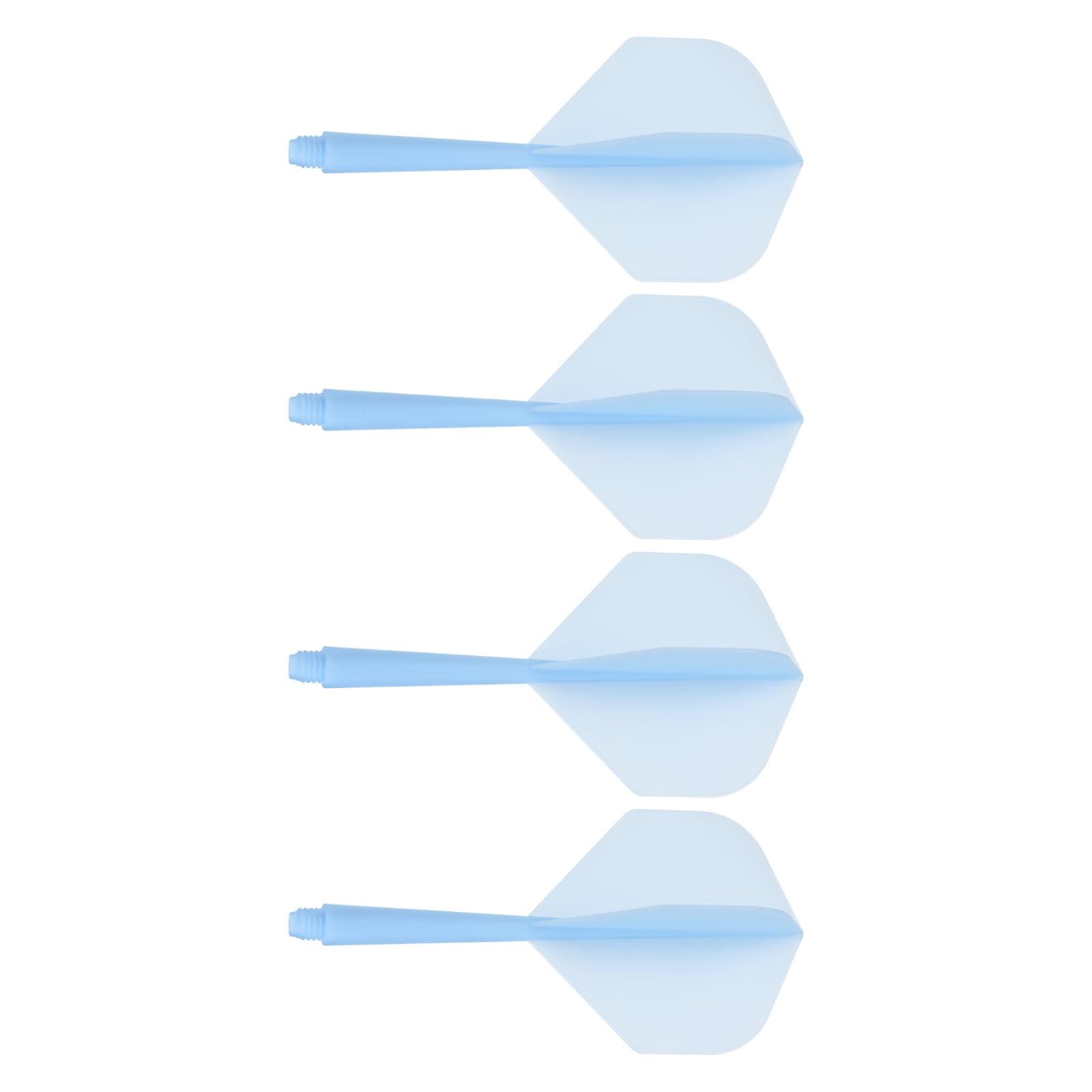 M METERXITY 4 Pack Integrated Dart Shaft and Flights-Screw In-one Dart Shaft, Plastic Anti-Break, Apply to Soft Tip Darts and Steel Tip Darts (4.5x5mm, Blue)