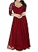 Nemidor Women's Deep- V Neck Sleeveless Vintage Plus Size Bridesmaid Formal Maxi Dress