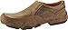 Twisted X Men's Driving Slip-On Moccasin Shoes Round Toe Brown
