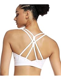RUNNING GIRL - Sujetador deportivo con tirantes para mujer, sostén sexy de espalda cruzada, sostén de yoga con copas extraíbles