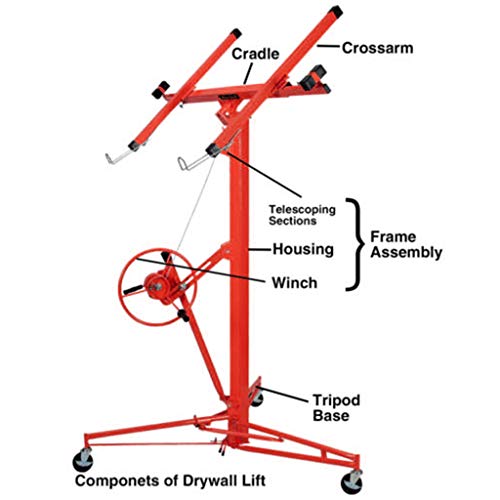 11FT Heavy Duty Drywall Lift Lifter,Drywall Panel Hoist Dry Wall