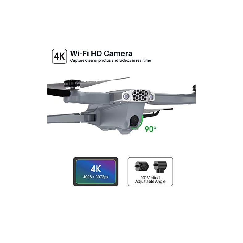 SYMA X500 4K Drone with UHD Camera for Adults, Easy GPS Quadcopter for