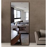 Hans&Alice Full Length Standing Mirror (Brown, 65"x24")