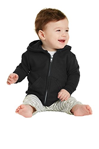 Precious Cargo Infant Full-Zip Hooded Sweatshirt. CAR78IZH Jet Black 12M