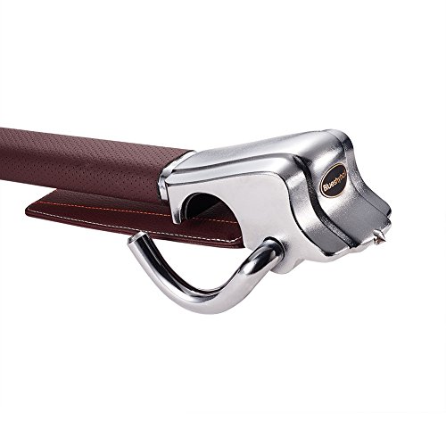 Blueshyhall Brown Antitheft Locking Devices Steering Wheel Lock with Safety Hammer