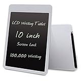 LCD Writing Tablet, 10-inch Screen Lock Electronic Writing Board, Portable Handwriting Notepad with stylus for Kids and Adults at Home, School and Work Office.