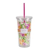 Lilly Pulitzer Acrylic Tumbler with Straw - Peelin Out