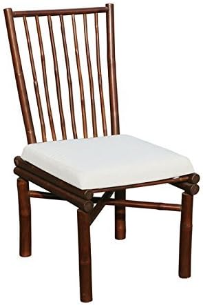 ZEW Bamboo Dining Chair, Medium, Espresso