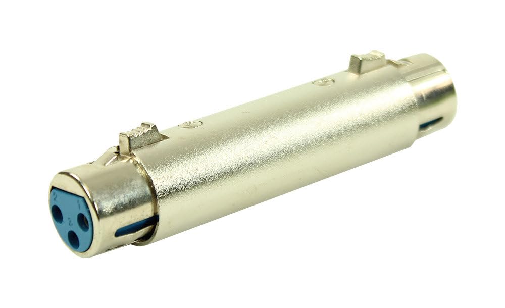 Plugger Adapter XLR Female 3B/Female 3B Black
