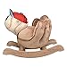 Homer Baseball Rocker Horse Plush Butterfly Baby Toy with Wooden Rocking Chiar Horse/Kid Rocking Toy/Baby Rocking Horse/Rocker/Animal Ride