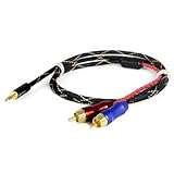 ZY HIFI Cable Professional cable 3.5mm to AV 2 RCA Audio Adapter Cable for iPod/MP3 ZY-013 1.5M