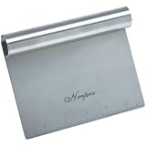 Norpro Vegetable Chopper Stainless Steel Bench Scraper Measuring Guide 6" x 4"