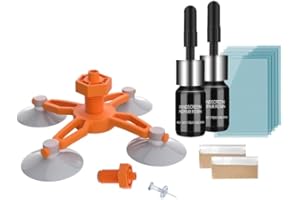 LOMEEN Windshield Repair Kit 2 Pack,Glass Repair Fluid,Glass Repair Kit Windshield for Fixing Chips,Cracks, Bulls-Eye and Star-Shape Cack