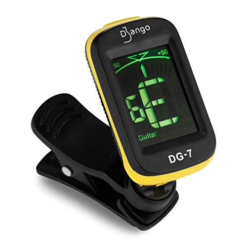 Pick Geek Guitar Pick Tuner Bundle Set | 33 x Premium Assorted Guitar Picks | Django Clip-on Digital Guitar Tuner | FREE Pick Geek 'wedgie' Pick Holder plus Enamel Pin | Gifted in Stunning Gift Box