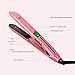 Hair Straightener by VLAND Pro Flat Iron with 1 Inch Titanium Ion plates Adjustable Temperature Suitable for All Hair Types Makes Hair Shiny & Silky Heats Up Fast Dual Voltage Rose Pink
