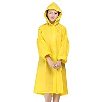 LANSHULAN Womens Unisex Easy Carried Translucent Thicken EVA Raincoat (M(5