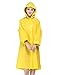 LANSHULAN Womens Unisex Easy Carried Translucent Thicken EVA Raincoat (M(5'-5'5), Yellow)