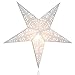 Happy Sales HSSL-FNHTWH, Frozen Night Star Paper Lantern White