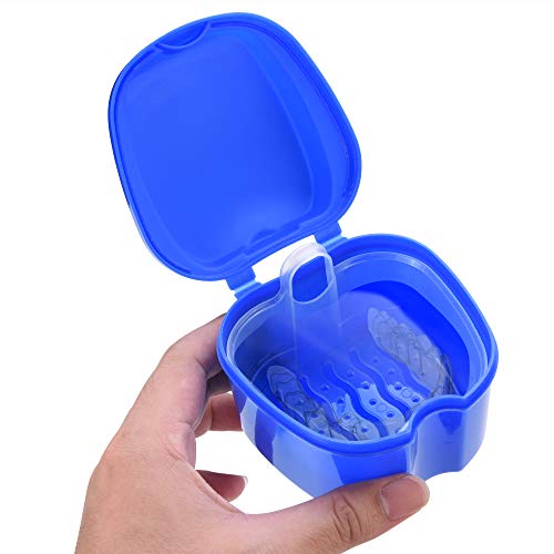 image for Beautyflier Pack of 2 Denture Bath Case with Strainer, Retainer Cleani