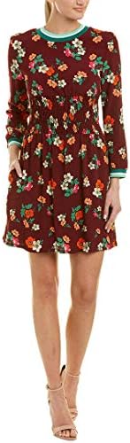 Maje Womens Floral Sheath Dress, T2, Red