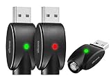 Siren 2 Pack Wireless Smart USB 510 Thread Charger with Overcharge Protection, Oil Pen Charger USB (2 Wireless USB)