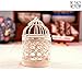 HOMEGOAL Decorative Candle Lanterns,Small Metal Birdcage Candle Holders,Hanging Tealight, Vintage Centerpieces for Wedding & Party