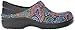Crocs Women's Neria Pro II Clogs, Slip Resistant Work Shoes, Black/Multi, 9
