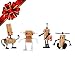 Wine Accessories - Corkers Robots - Novelty Gift, Pack of 4 Different Crafting Parts for Corks