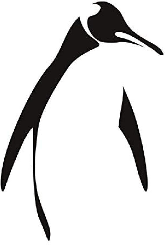 Etiqueta de la pared del esquema del pingüino Etiqueta de la pared