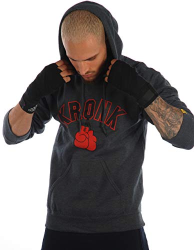 KRONK-Guantes-de-Boxeo-Sudadera-con-Capucha-Regular-para-Hombre