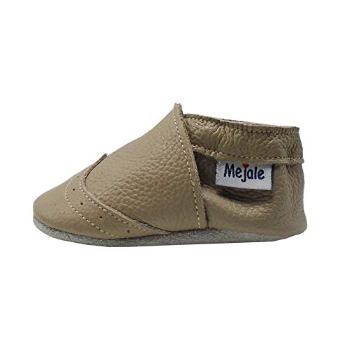image for Mejale Baby Shoes Soft Sole Leather Crawling Moccasins Infant Toddler 