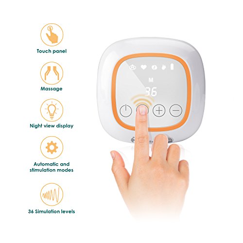Electric Breast Pump, YEENOR GL Double Breast Pump 4 Modes Portable Recharge Breast Milk Pump with 36 Suction Levels and LED Display - Thumbnail 2