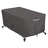 Classic Accessories Ravenna Rectangular Fire Pit/Table Cover, 56-Inch