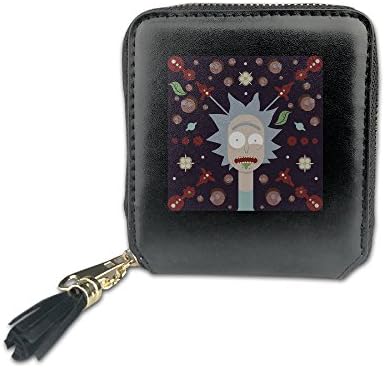 IaYaoo Rick And Morty Women's PU Leather Zipper Wallets