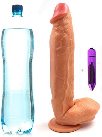 Extremely Life-Like D-î-D'L'ô Waterproof Relax Massage Tools for Women Soft and Big 12 inch - Only Sold by Jerlay (Flesh)