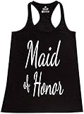 Shop4Ever® Maid of Honor Women's Racerback Tank Top Wedding Tank Tops